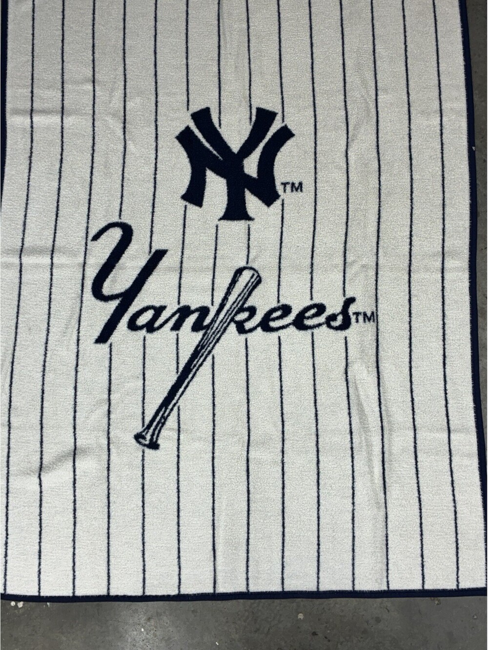 VTG New York Yankees Biederlack Stadium Blanket 64x 50” MLB RARE